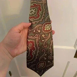 Oscar De La Renta Couture Men's Designer Silk Neck Tie